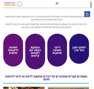 בית - מעגלי שיווק - לחבר את העסק שלך ללקוחות חדשים