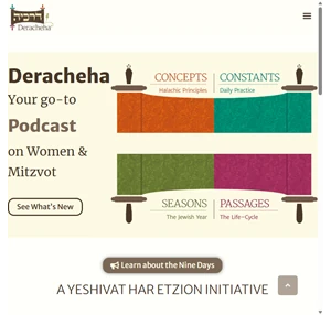 deracheha women and mitzvot deracheha