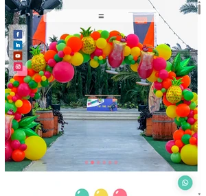 keren balloons design. atmosphere. people