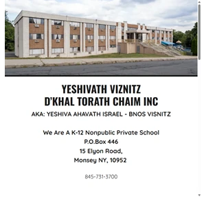 yeshivath viznitz d khal torath chaim