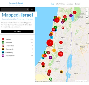 israel startup map