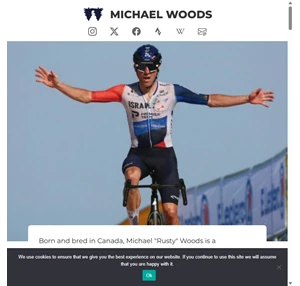 michael "rusty" woods - professional cyclist - israel start up nation