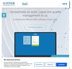 almond qms - quality management software for healthcare companies