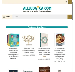 alljudaica - your source for quality judaica and books