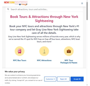 new york sightseeing - nyc bus tours attractions boat tours