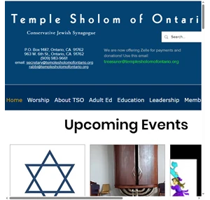 conservative jewish synagogue temple sholom of ontario united states