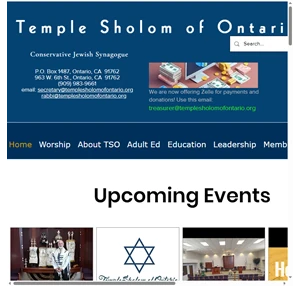 conservative jewish synagogue temple sholom of ontario united states