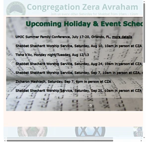 congregation zera avraham - messianic jewish synagogue