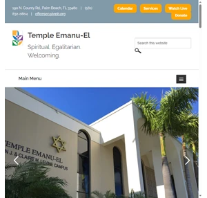 temple emanu-el conservative jewish synagogue palm beach fl