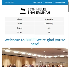 beth hillel bnai emunah - conservative synagogue in wilmette