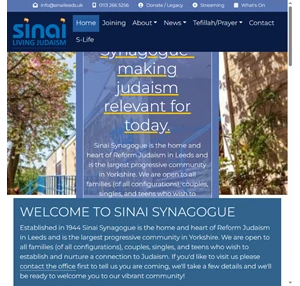 sinai synagogue leeds - home