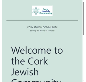 cork jewish community serving the whole of munster