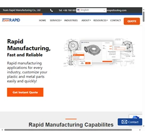 Rapid Manufacturing Affordable Fast Manufacturing Services