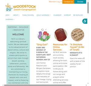 woodstock jewish congregation - welcome