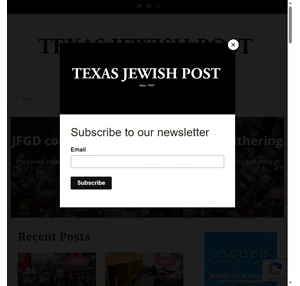 tjp news - texas jewish post