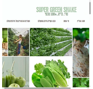 greens.co.il super green shake סופר גרין שייק