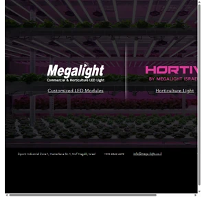 megalight commercial horticulture led light israel