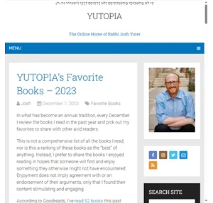 yutopia - the online home of rabbi josh yuter