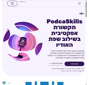 podcaskills - תקשורת אפקטיבית ארגונית בשילוב שפת האודיו