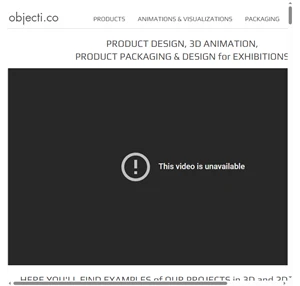 objecti.co product design 3d animations visuals packaging branding