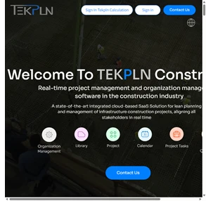 real time project management construction tekpln