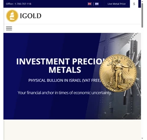 Investment Precious Metals in Israel (Duty Free Gold and Silver)