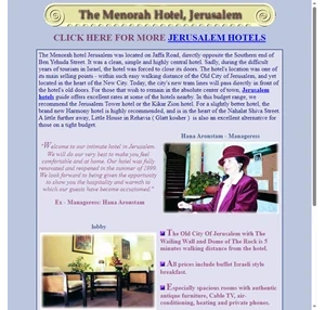 מלון מנורה ירושלים