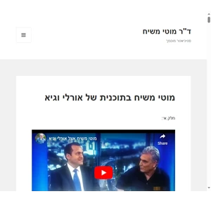 ד"ר מוטי משיח פסיכיאטר מוסמך