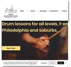 ira raviv drummer drum teacher philadelphia pa