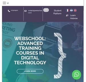 webschool.co.il expert in web marketing training and full stack developer.