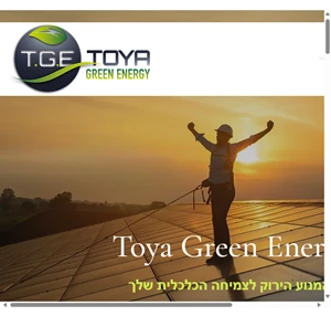 פאנל סולארי מבצע toya green energy