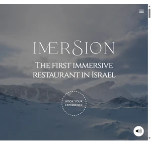 imersion - the first immersive restaurant in israel