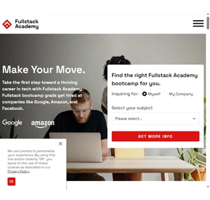 fullstack academy top-ranked live online tech bootcamps