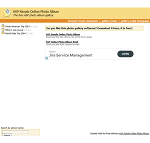 asp simple online photo album