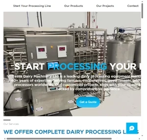 Dairy Processing Equipment Tessa Dairy Machinery Gan Yavne