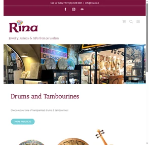 Rina Store Hand Crafted Jewelry and Judaica in the heart of the Old City Of Jerusalem the Holy City.