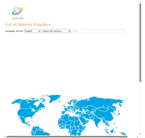 list of internet providers