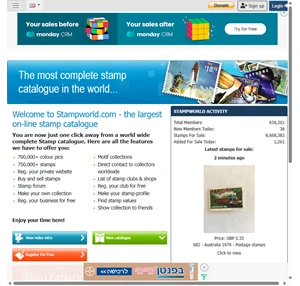 stampworld.com - the most complete stamp catalogue on the internet stampworld