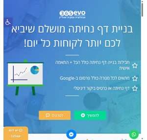 365evo בניית דף נחיתה מושלם לעסק מחיר מבצע לבניית דפי נחיתה פרימיום