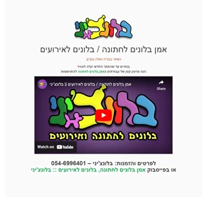 אמן בלונים לחתונה בלונים לאירועים בלונצ