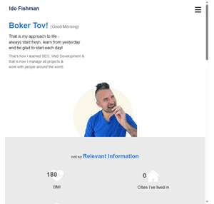 ido fishman - seo web development ai