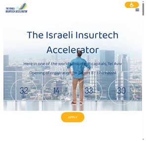 The Israeli insurtech Accelerator is here TLV ISRAEL