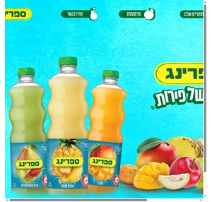 ספרינג משקאות קלים בטעמי פירות נקטרים אקזוטיים נקטר פירות