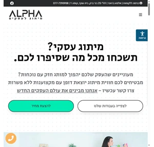 מיתוג עסקי עם תוצאות חבילת מיתוג לעסק - אלפא מיתוג עסקי