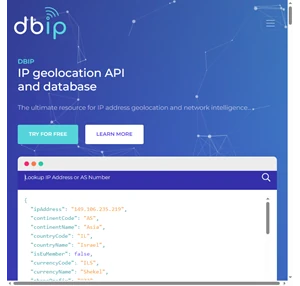 IP Geolocation API Free Address Database DB-IP