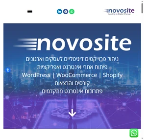 נובוסייט פתרונות אינטרנט מתקדמים ופיתוח אתרי אינטרנט Novosite