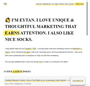 eb. eytan buchman marketer and cookie battter lover