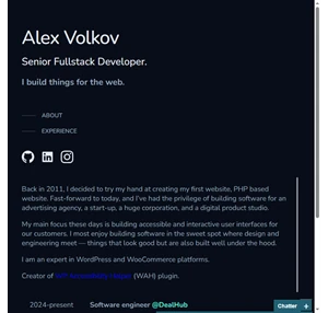 Alexander Volkov - Web Developer