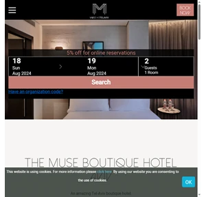 MUSE Boutique Hotel Tel Aviv - For Couples Only