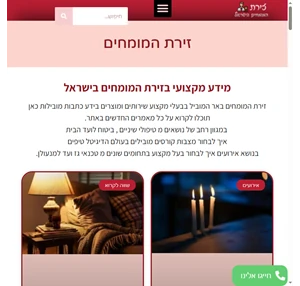 זירת המומחים הערוץ המוביל בתוכן בישראל בעולם 